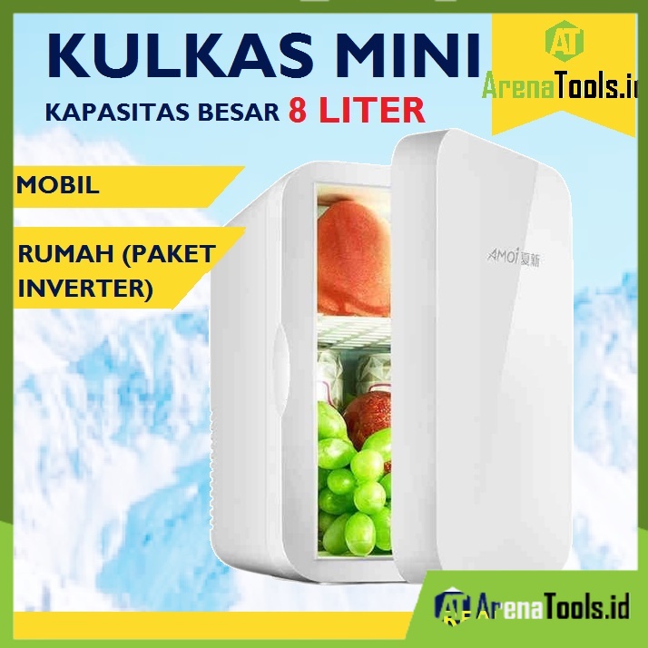 Jual Kulkas Mini Fridge Skin Care Mobil Kantor Piknik Kosmetik Amoi Kulkas Mini Mobil