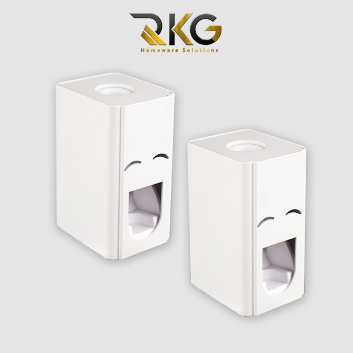 Jual RKG Dispenser Odol Otomatis Tempel Dinding Putih | Shopee Indonesia