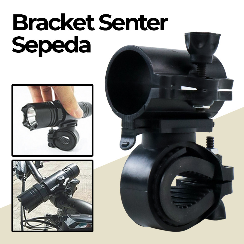 Jual AloneFire Holder Senter Sepeda Flashlight Bracket Mount 360 Degree ...