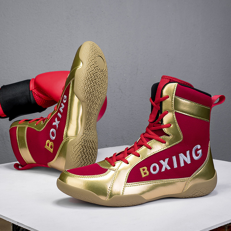 Professional  Boxing  Wrestling Shoes Rubber Outsole Breathable Combat Shoe Sneakers Scarpe Boxe Uomo main image 0