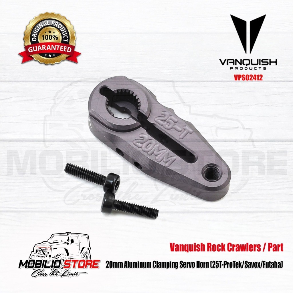 Jual Vanquish 20mm Aluminum Clamping Servo Horn (25TProTek/Savox