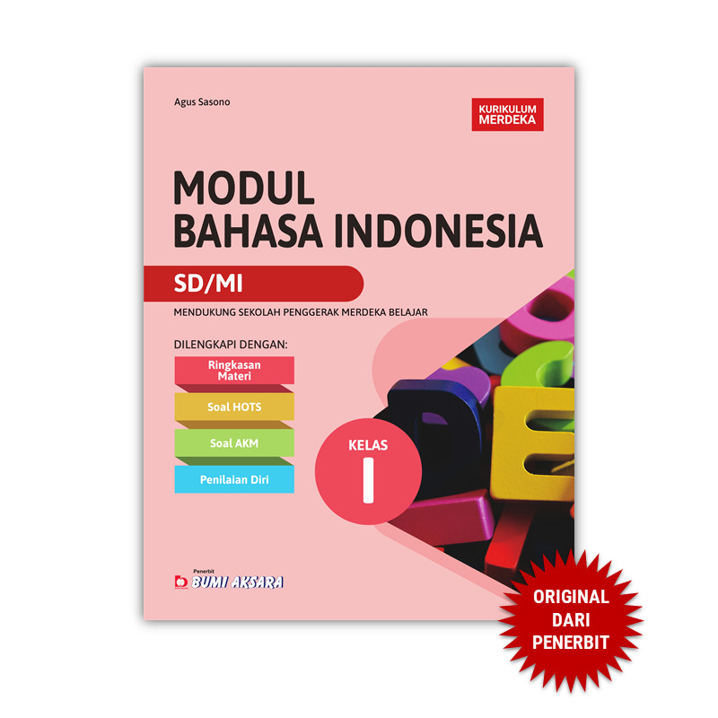 Jual SD MI Kelas I Modul Bahasa Indonesia SD Kelas 1 KURIKULUM MERDEKA ...