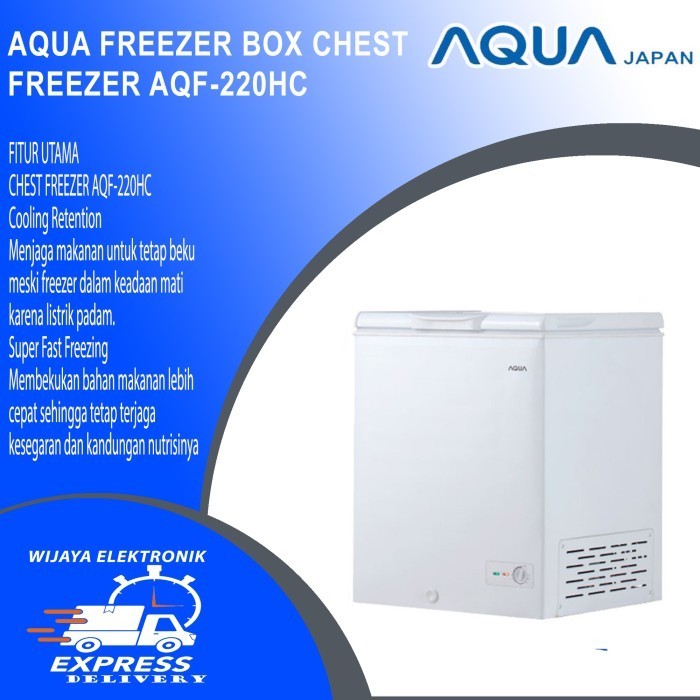 Jual Aqua Chest Freezer Aqf Hc Liter Shopee Indonesia