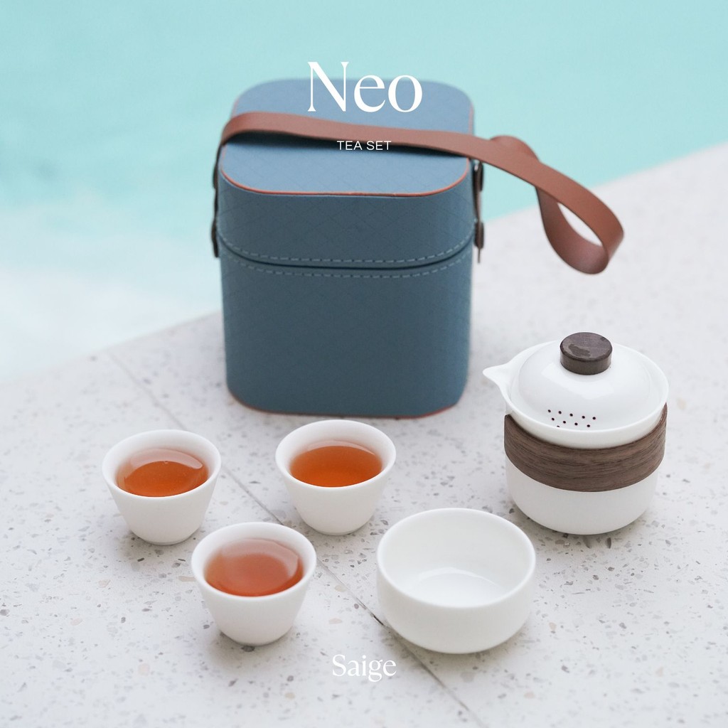 Jual [SAIGE] NEO Portable Tea Pot Tea Set Gift Kado Aesthetic Nordic ...