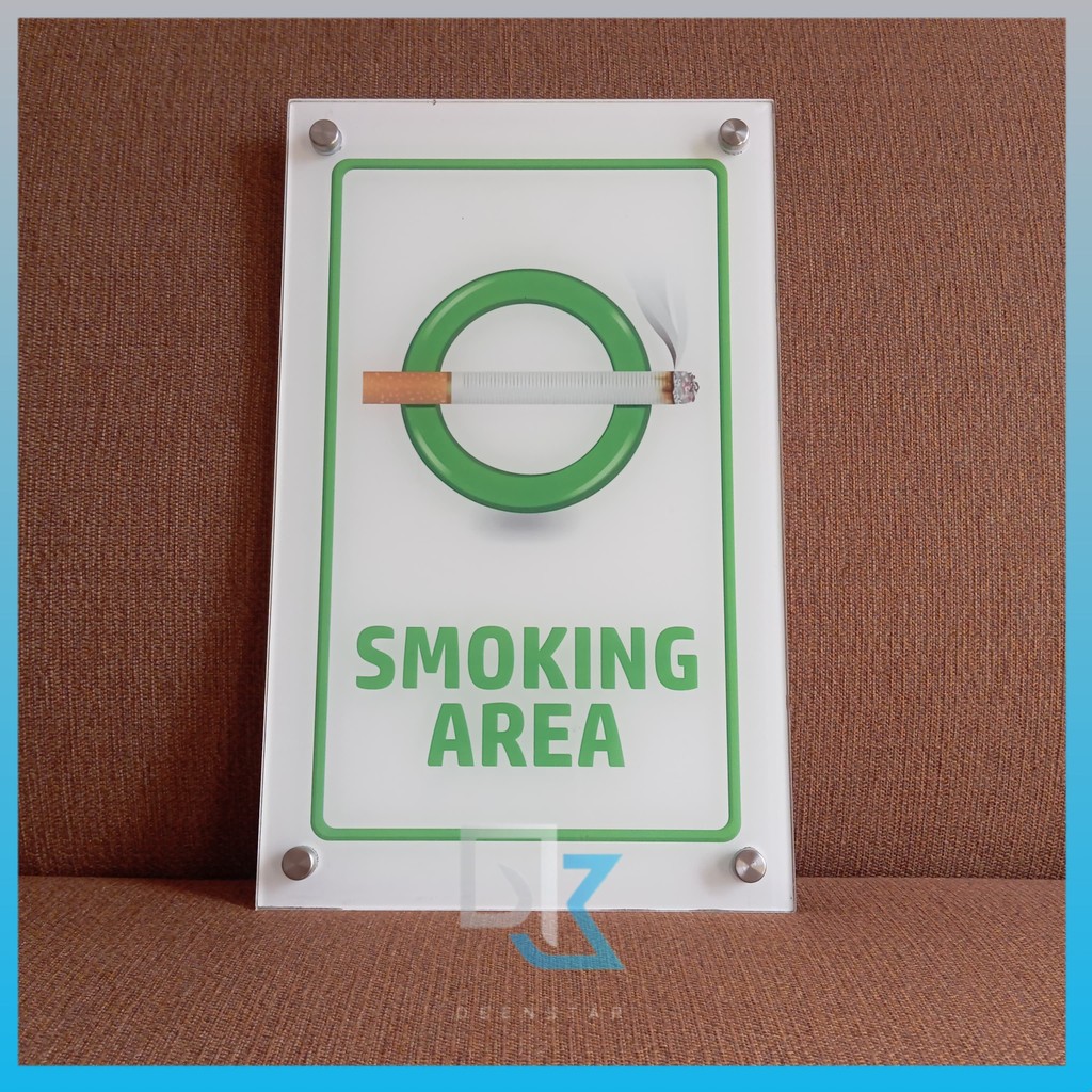 Jual Akrilik smoking area, Akrilik kawasan merokok, Akrilik tempat ...