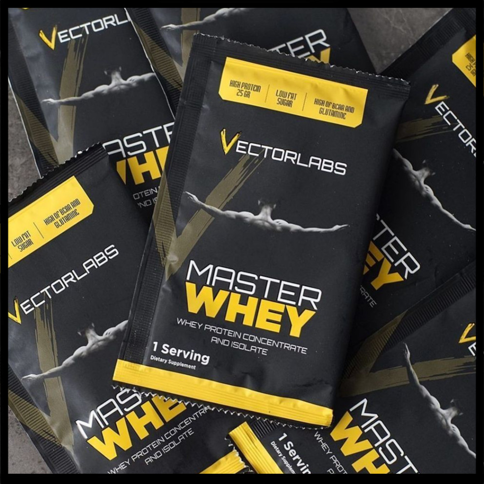 Jual Vectorlabs Master Whey Sachet 1 Serving Susu Protein Shake Isolate ...