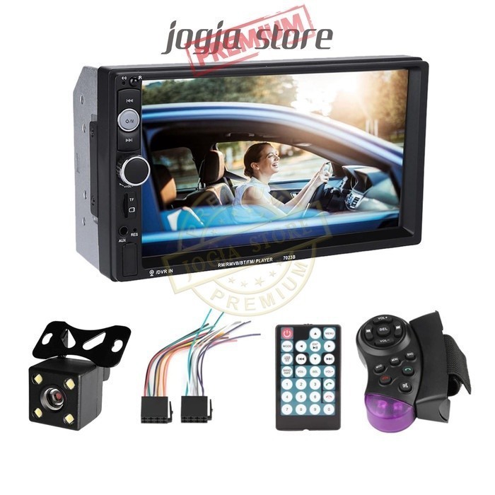 Jual Head Unit Mp Double Din Tape Mobil Bluetooth Podofo B Kamera Shopee Indonesia