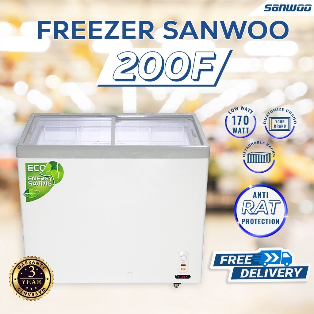 Jual Sanwoo Freezer SNW-200F ORIGINAL | Shopee Indonesia