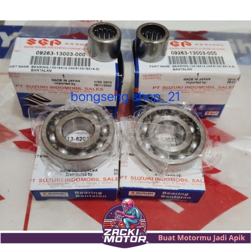 Jual Bearing As Rasio Set 4 pcs Laher transmisi crankase Suzuki Smash ...