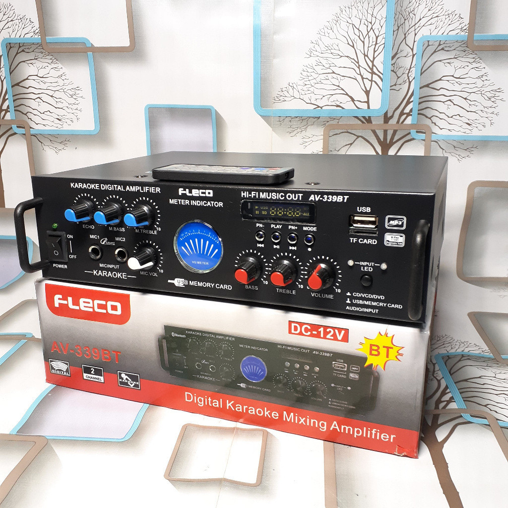 Jual Termurah Power Amplifier Bluetooth Fleco Audio Power AV-339BT