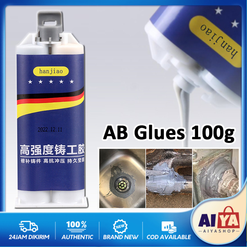 Jual Lem AB Metal Lem AB Epoxy Lem Besi Metal Repair Glue Tahan Panas ...