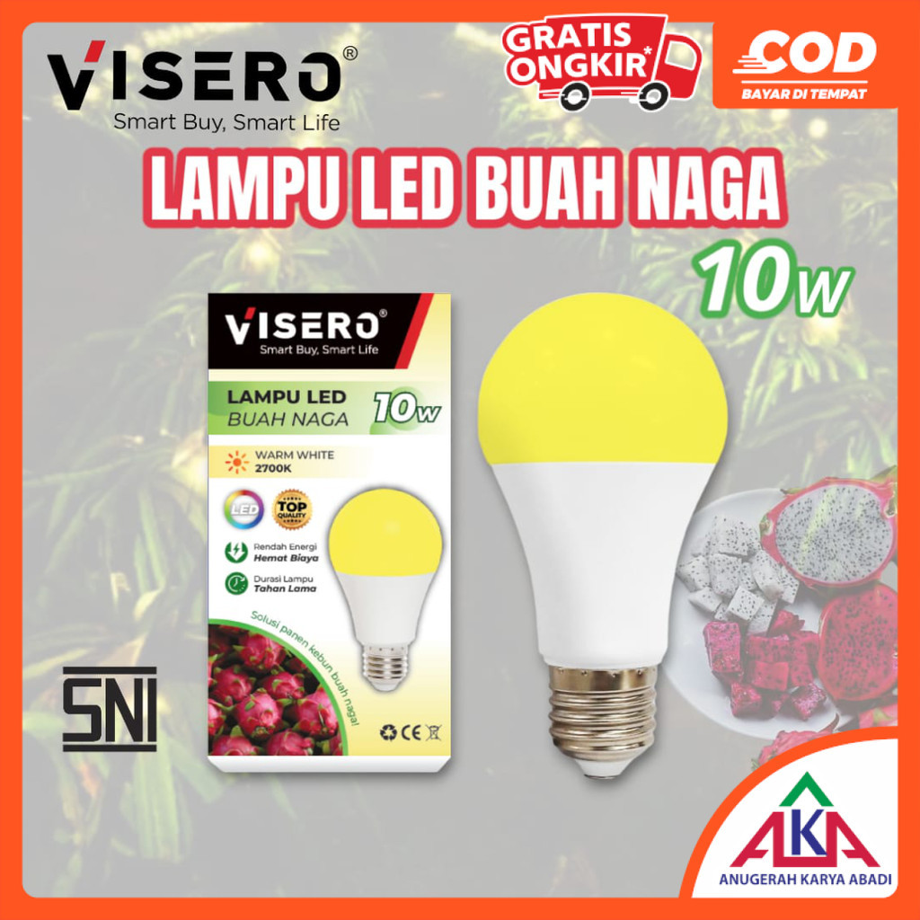 Jual Visero Bohlam Lampu Led Buah Naga Dragon Fruit W E Shopee Indonesia