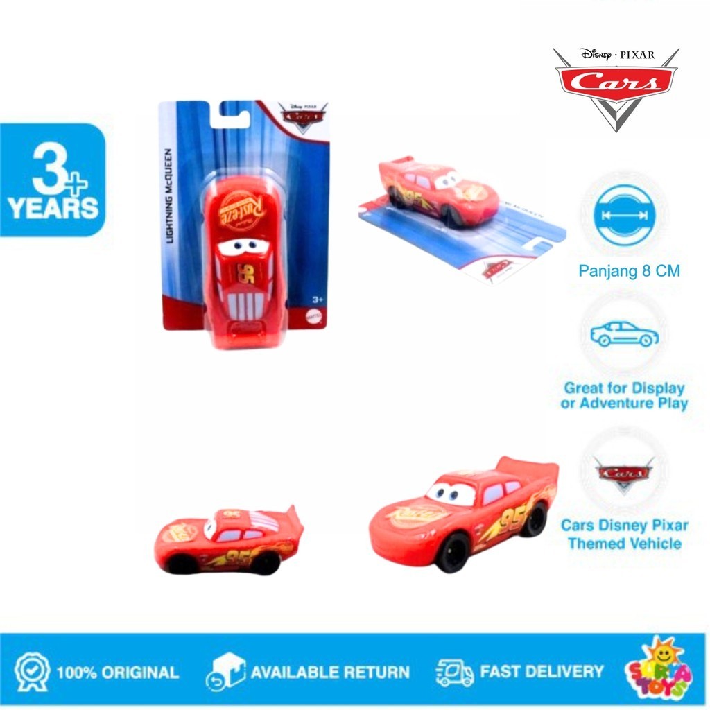 Jual Disney Pixar Cars Lightning McQueen Original | Shopee Indonesia