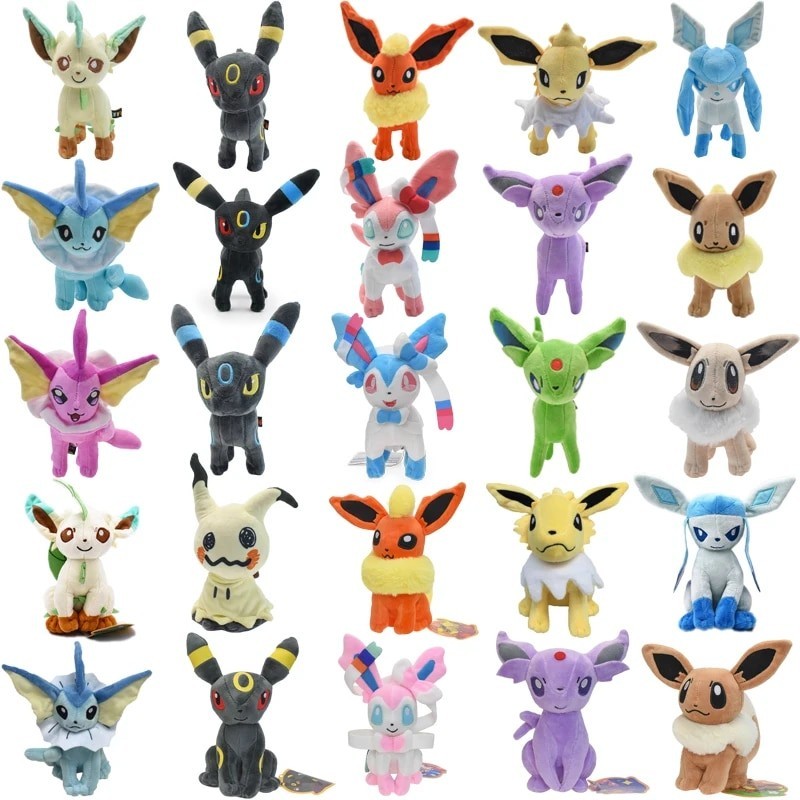 Jual 25 Styles Pokemon Pulsh Toys Mimikyu Shiny Eevee Umbreon Flareon ...