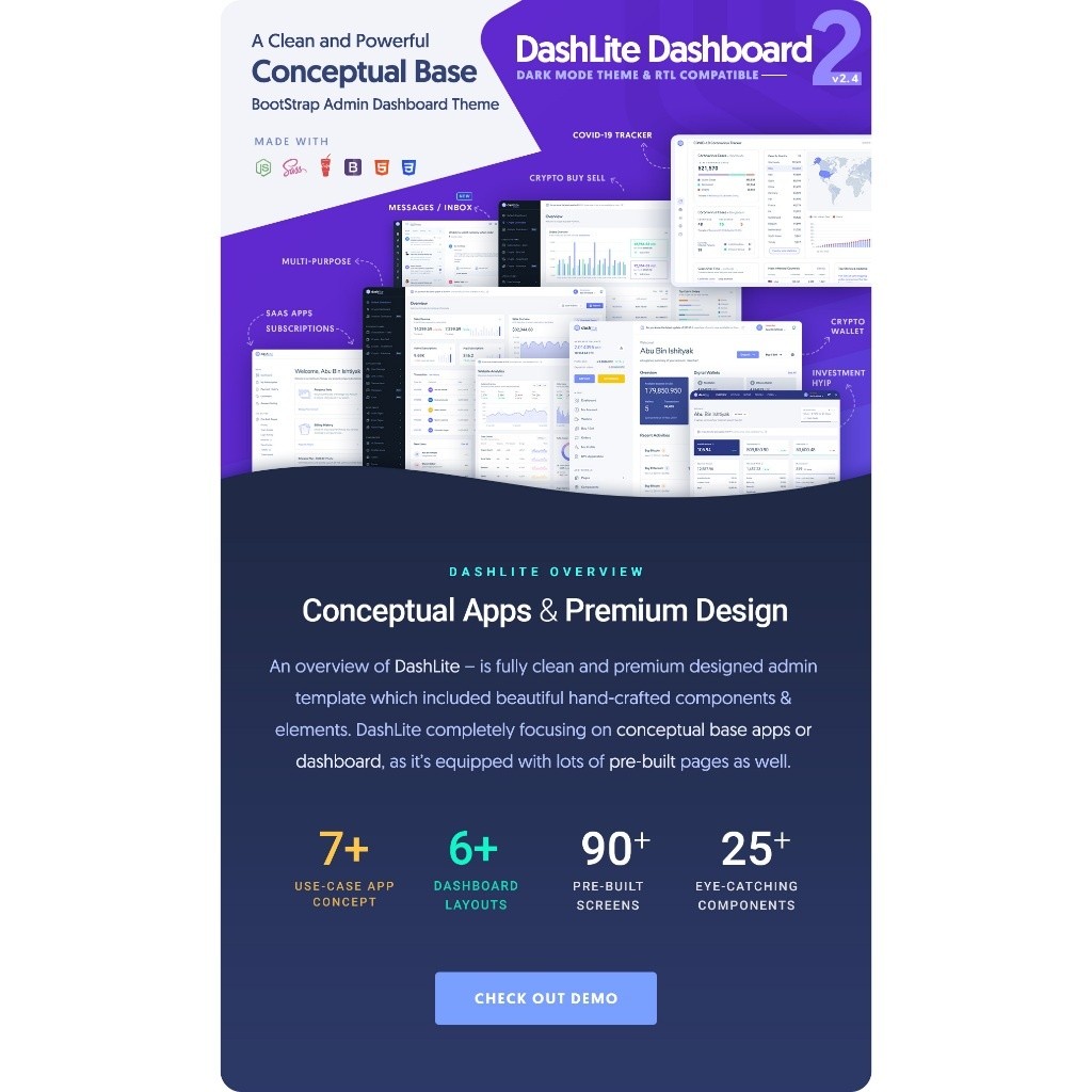 Jual DashLite - Bootstrap 5 Responsive Admin Dashboard Template ...
