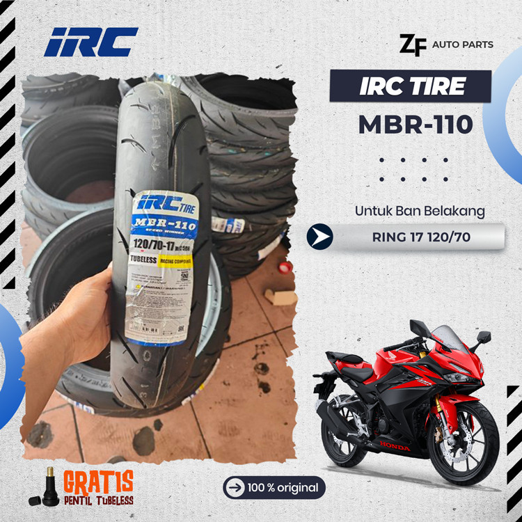 Jual BAN MOTOR Ring 17 Soft Compound IRC MBR-110 CB150R CBR150R Ninja ...