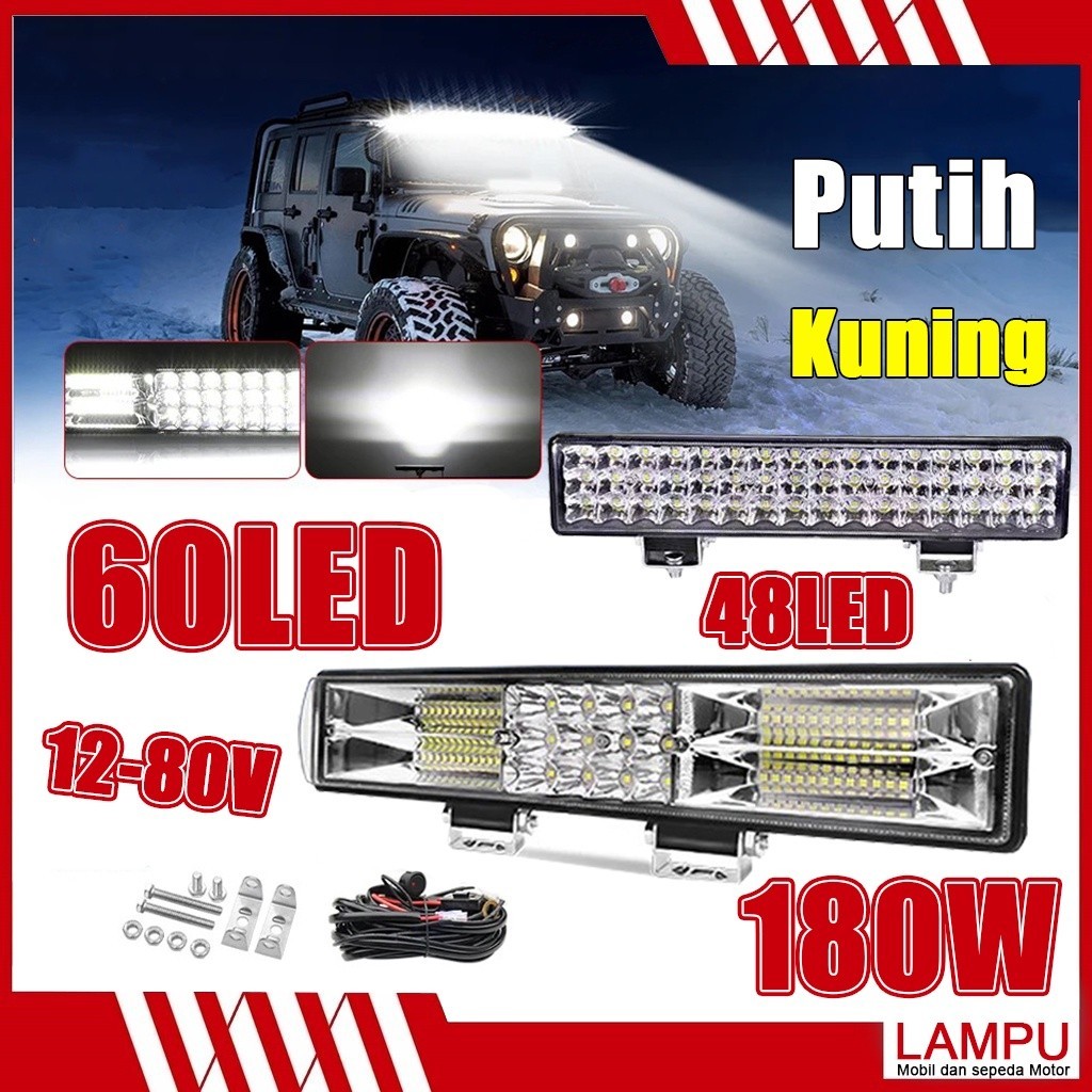 Jual 120W 12V-60V SLRG LED Light/Light Bar Spot Banjir Led Bar/untuk ...