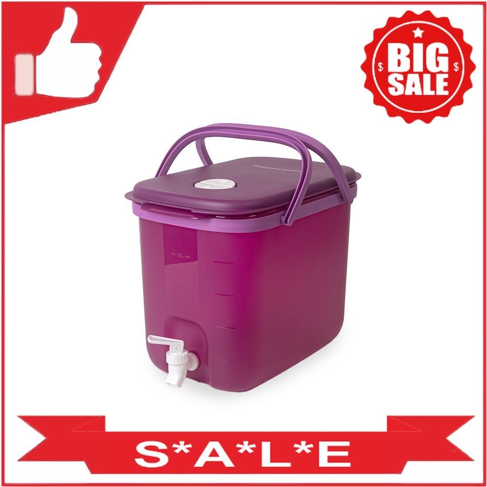 Jual Tupperware Modular Water Dispenser 10L ungu | Shopee Indonesia