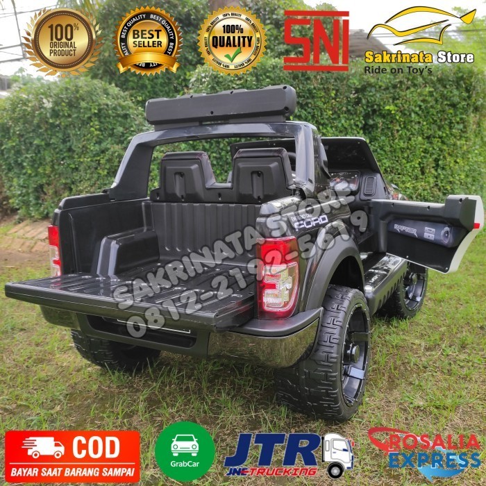 Jual DIJAMIN PUAS Mainan Mobil Aki Anak Ford Raptor Ranger Police ...