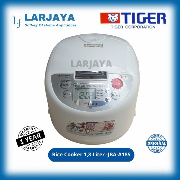 Jual Rice Cooker Tiger JBAA18S (10 Cups) 1,8 Liter Made in Japan