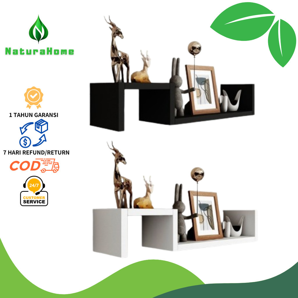 Jual NaturaHome - Ambalan Rak Dinding S Modern Minimalis Serbaguna ...