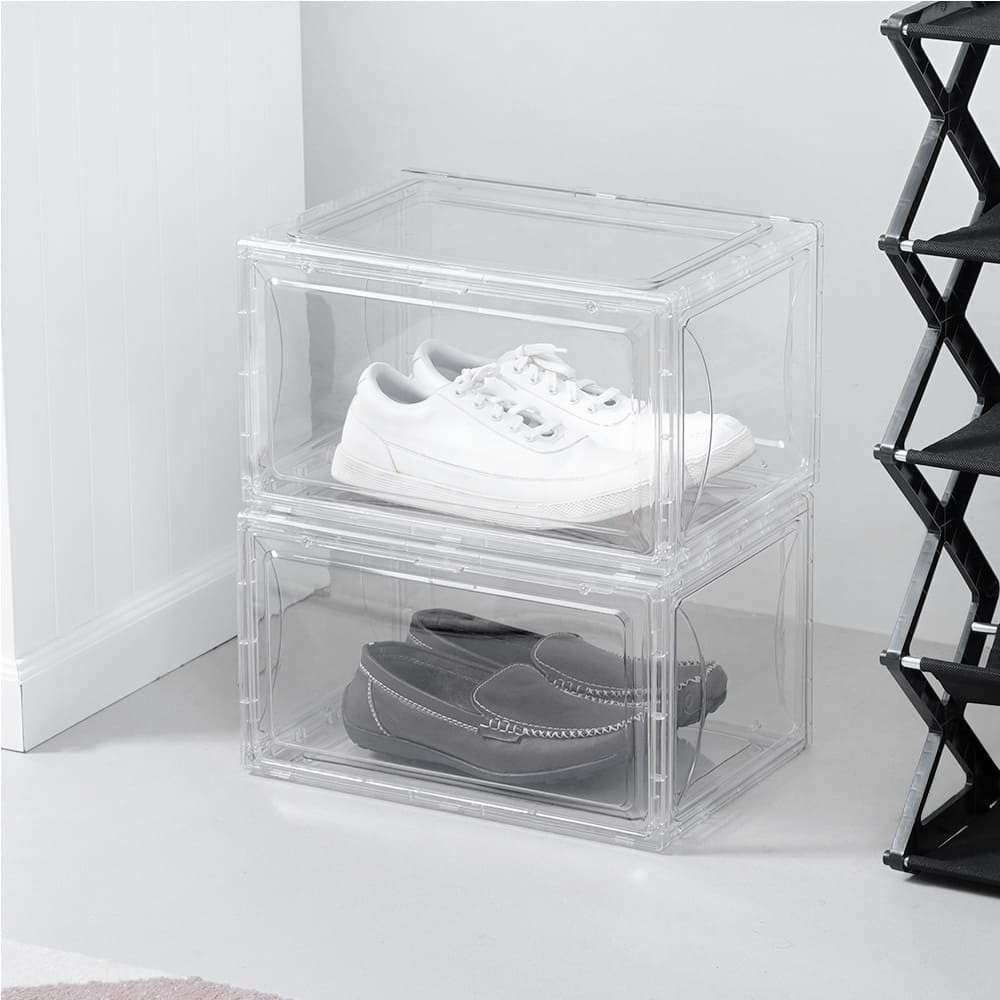 Jual Informa 37x26x21 cm Kotak Sepatu Magnetic Shoe Box Storage ...