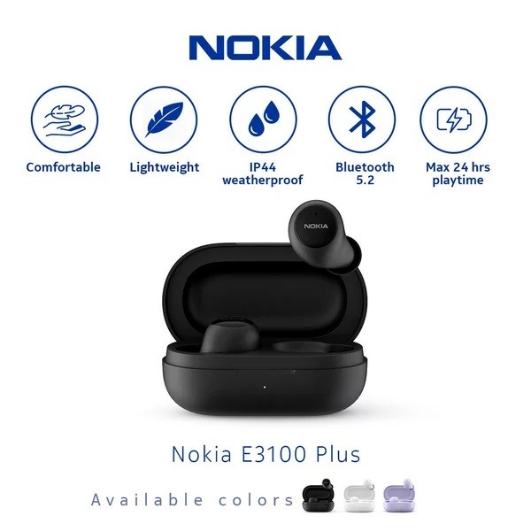Jual Nokia E3100 Plus True Wireless Earbuds Bluetooth Earphone TWS