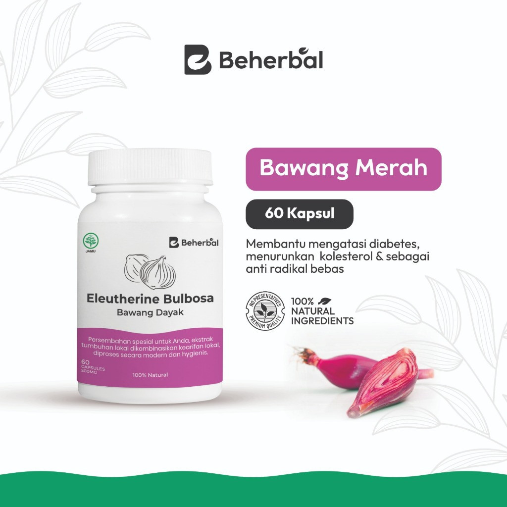 BEHERBAL Kapsul Bawang Dayak – Tingkatkan Daya Tahan Tubuh, Atasi Diabetes & Cegah Infeksi