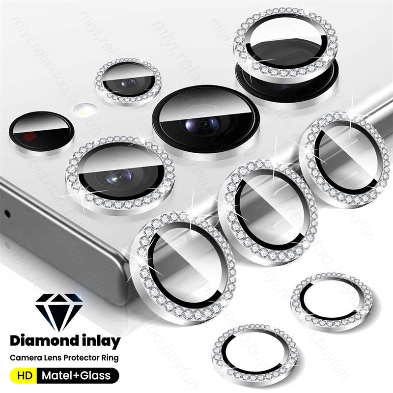 Jual Samung S25Ultra Bling Crystal Diamond Camera Lens Protector Metal ...