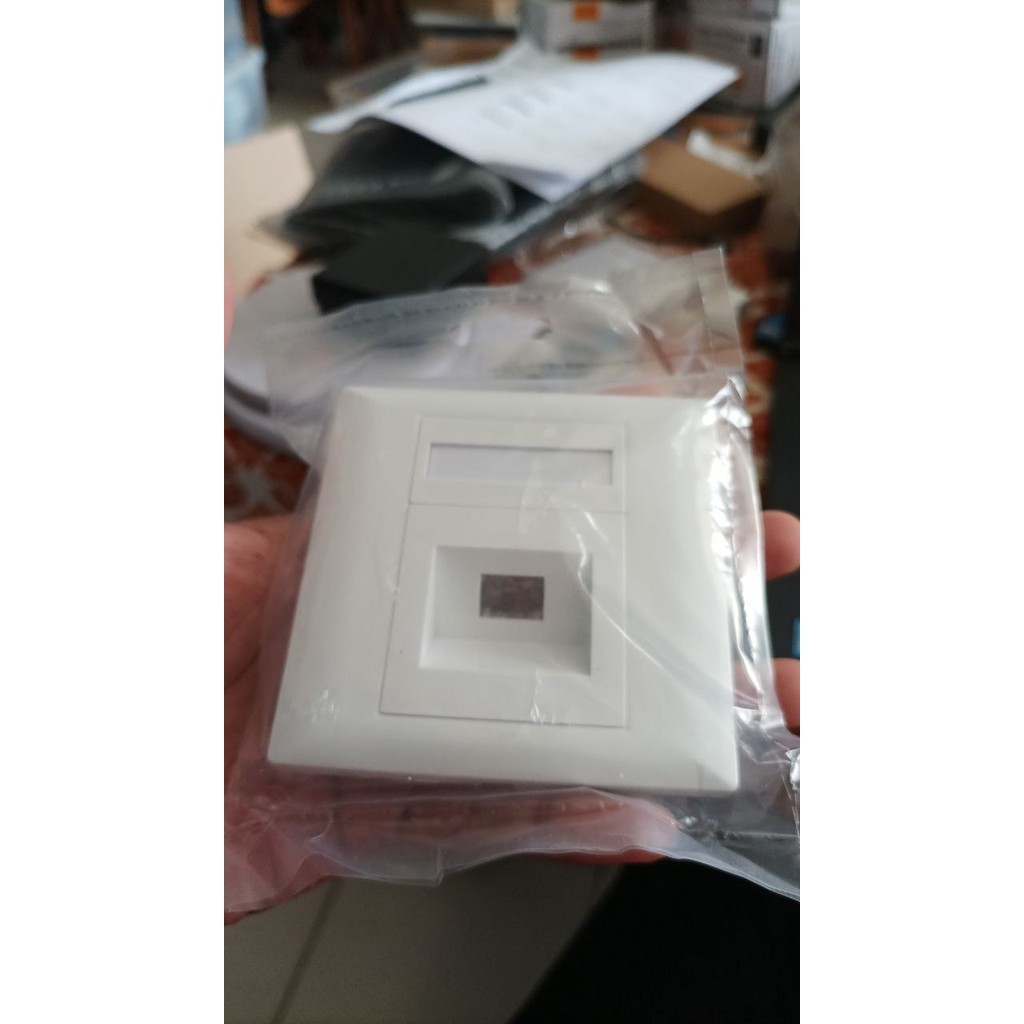 Jual Faceplate Wall Dinding + 1 Core Adapter SC-UPC | Shopee Indonesia