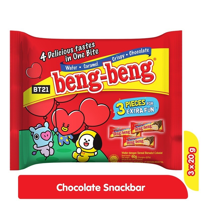 Jual beng-beng Wafer Rice Crispy Chocolate 3 x 20 g | Shopee Indonesia