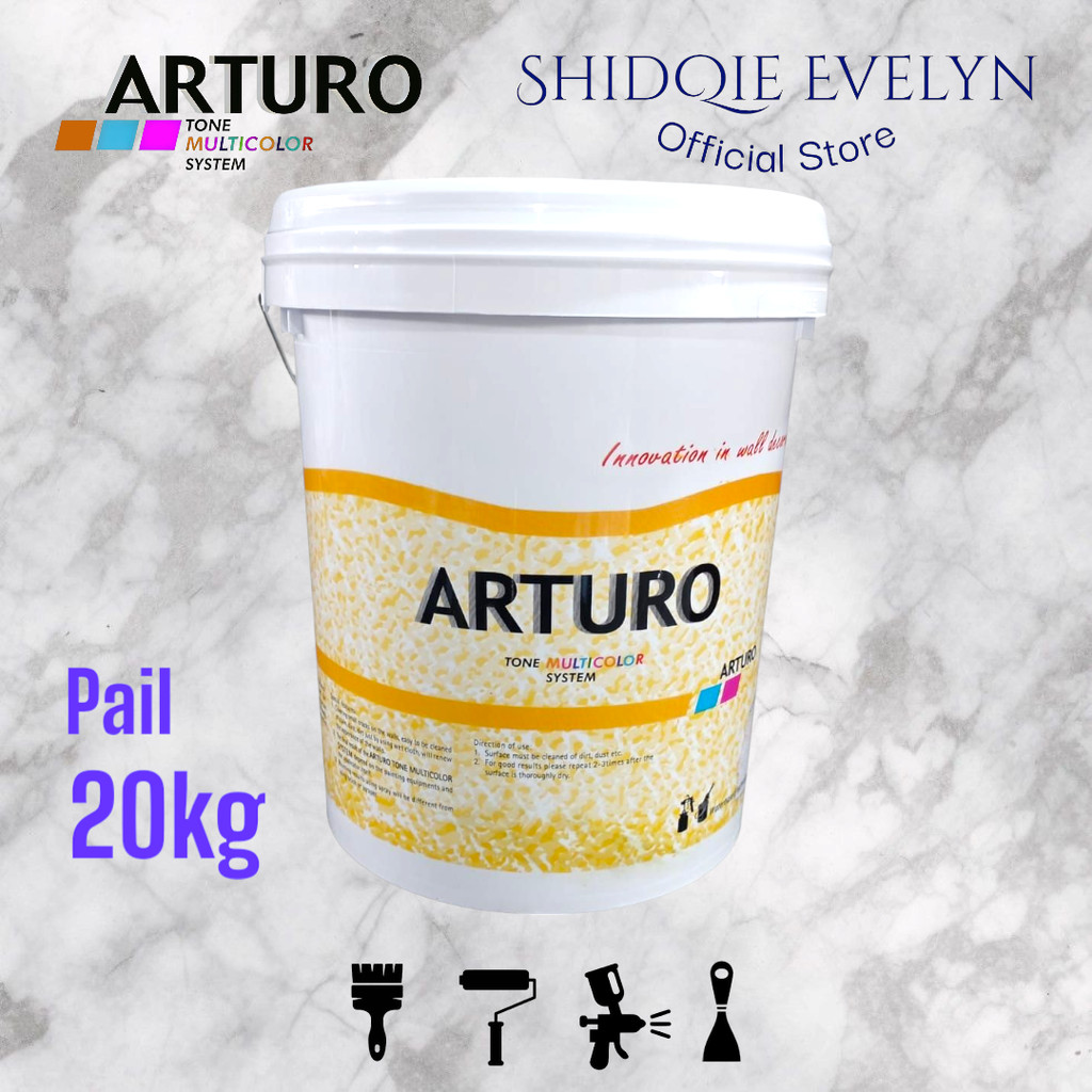 Jual ARTURO Type Texture Stone Pail 20kg TS 01 02 03 TS01 TS02 TS03 Cat ...