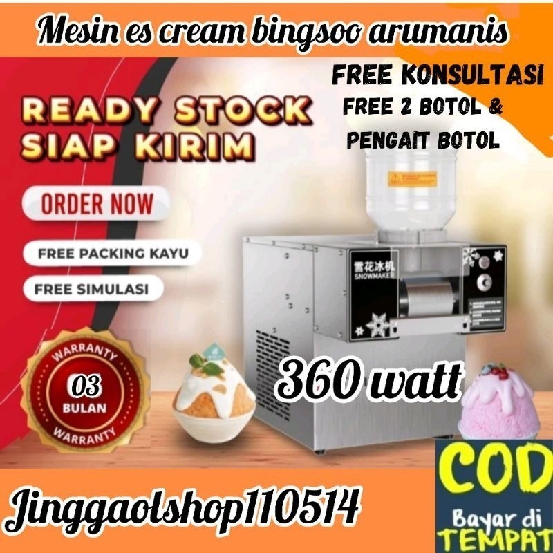 Jual Mesin es salju bingsoo Mesin es cream bingsoo korea arumanis mesin