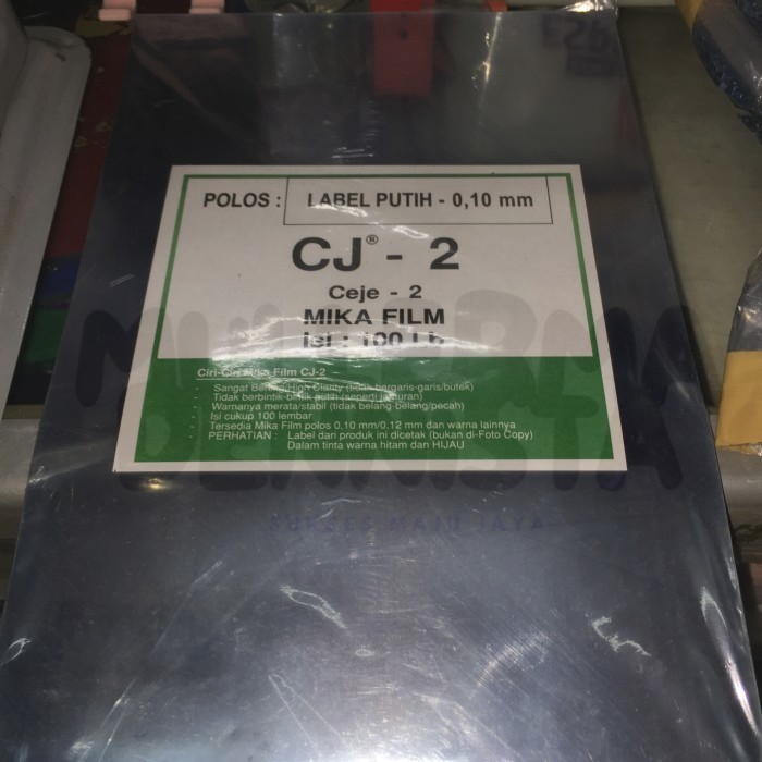 Jual cover jilid plastik mika bening 0,10 / cover jilid platik mika cj ...