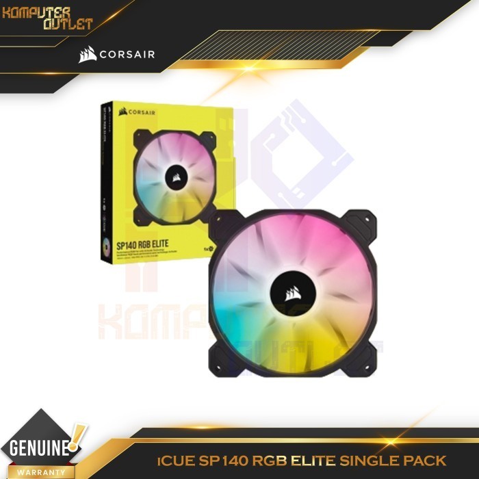Jual Corsair iCUE SP140 RGB ELITE PWM 140MM Fan Casing - Single Pack ...