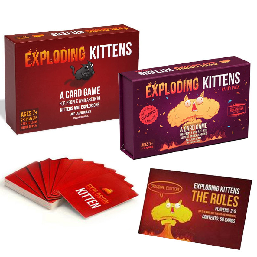 Jual Exploding Kittens Party Pack Board Game Card Games Exploding ...