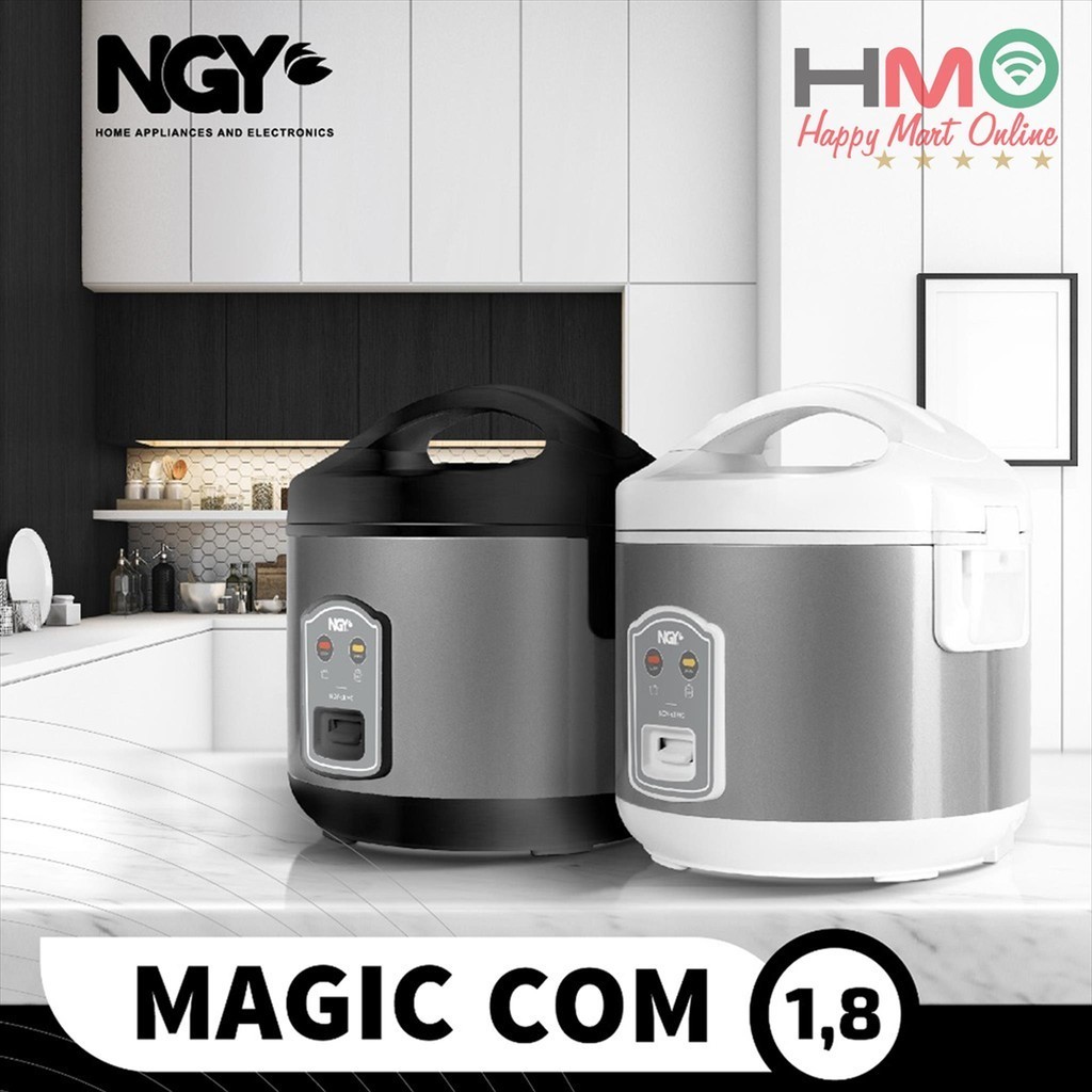 Jual NGY Rice Cooker 1,8 L Stainless Magic Com Nagoya 1.8 Liter NGY 18