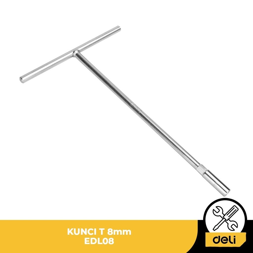 Jual Kunci Socket T 8 mm Panjang Deli T-Handle Socket Wrench EDL08 ...