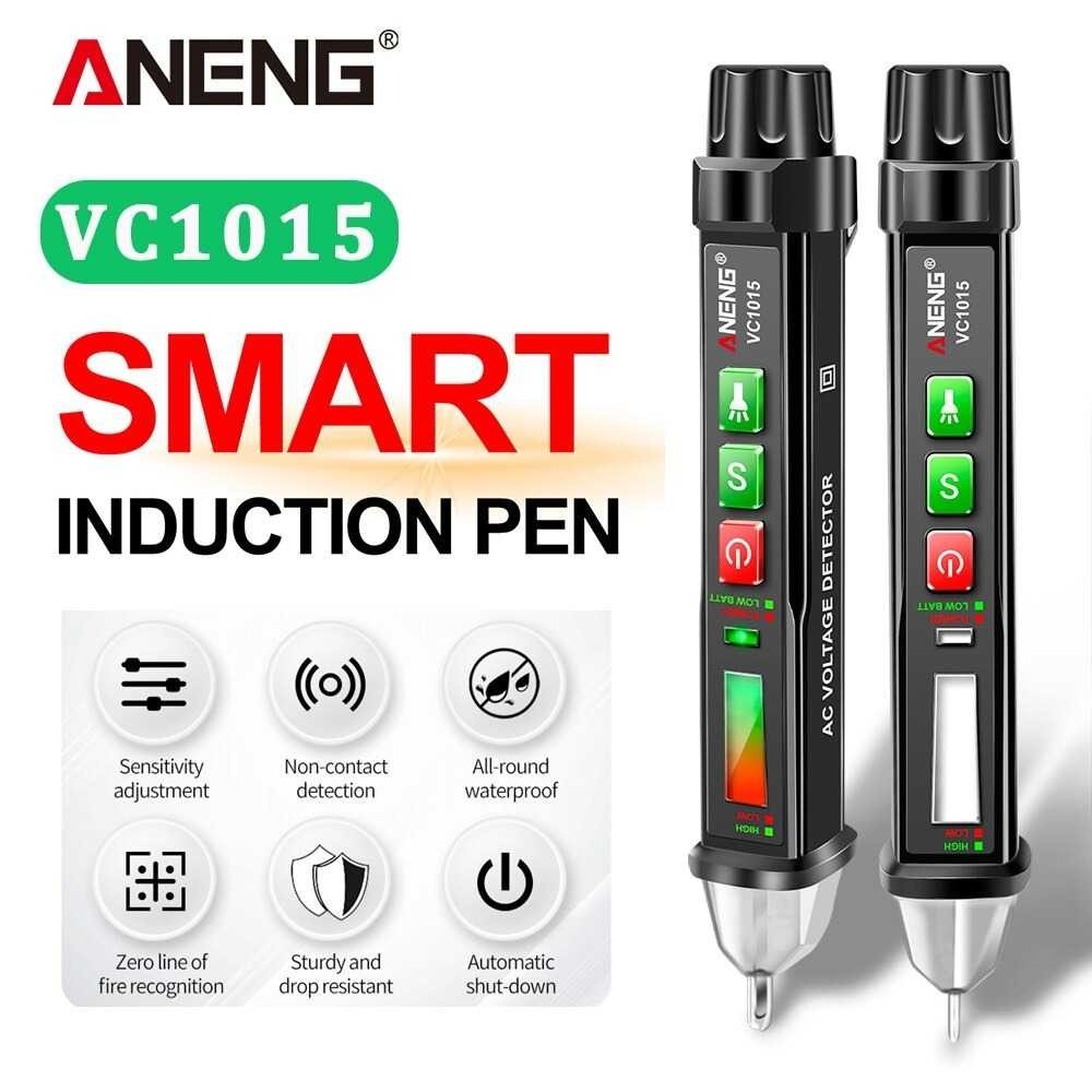 Jual CNDL - ANENG Tespen Tester Pen Non Contact AC Voltage Detector 12 ...