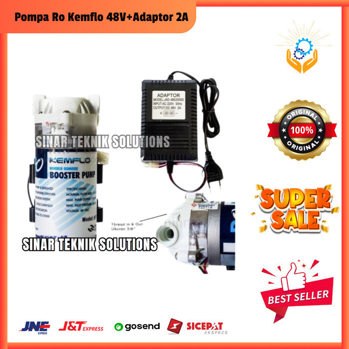 Jual Pompa Ro Kemflo 48V+Adaptor 2A Booster Pump Shopee Indonesia