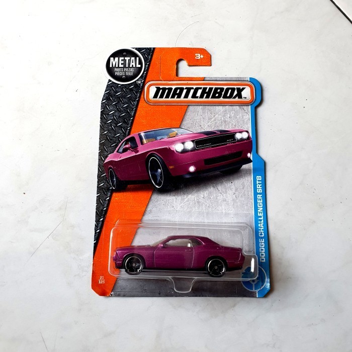 Jual Matchbox Dodge Challenger Srt8 Ungu Mm27 Shopee Indonesia 9555