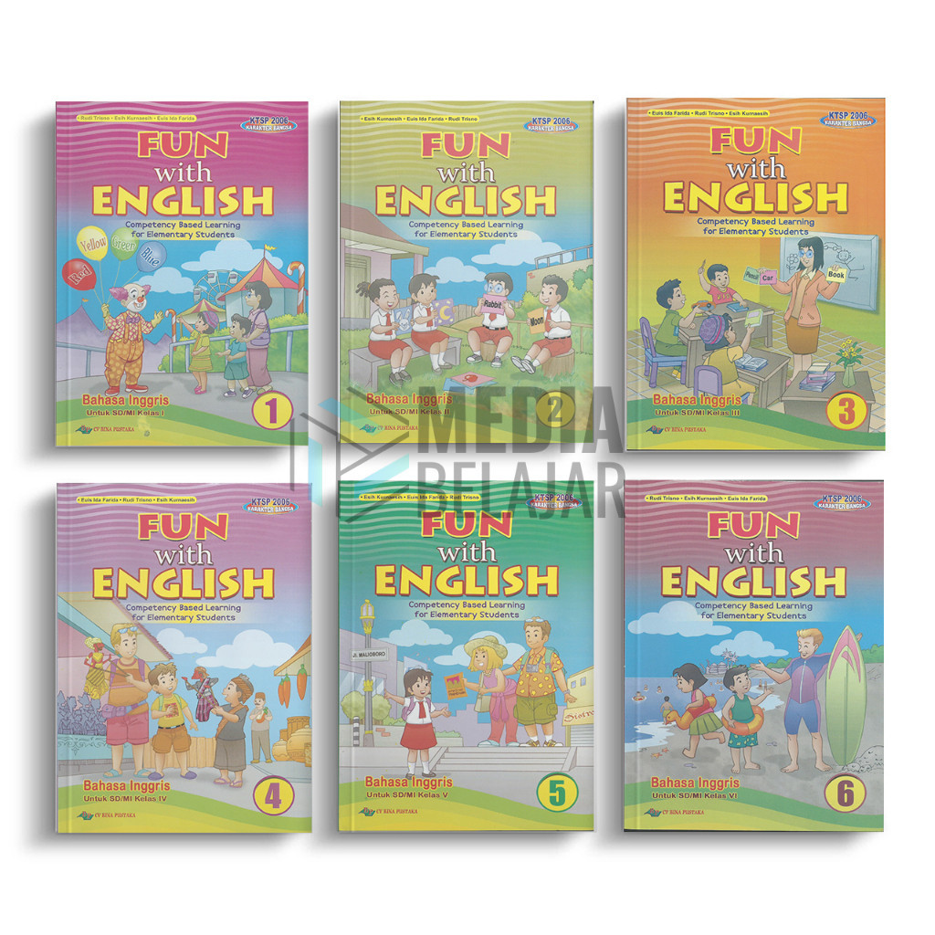 Jual Buku Bahasa Inggris Fun With English SD Kelas 1 2 3 4 5 6 Bina ...