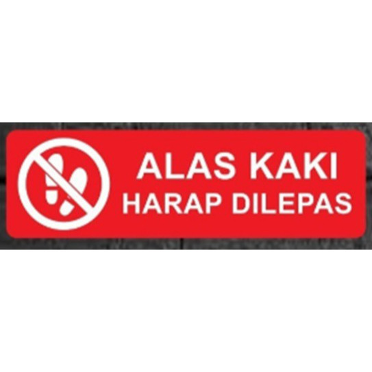 Jual Stiker Lebel Mushola Alas Kaki Tempat Wudhu Sign Rambu K3