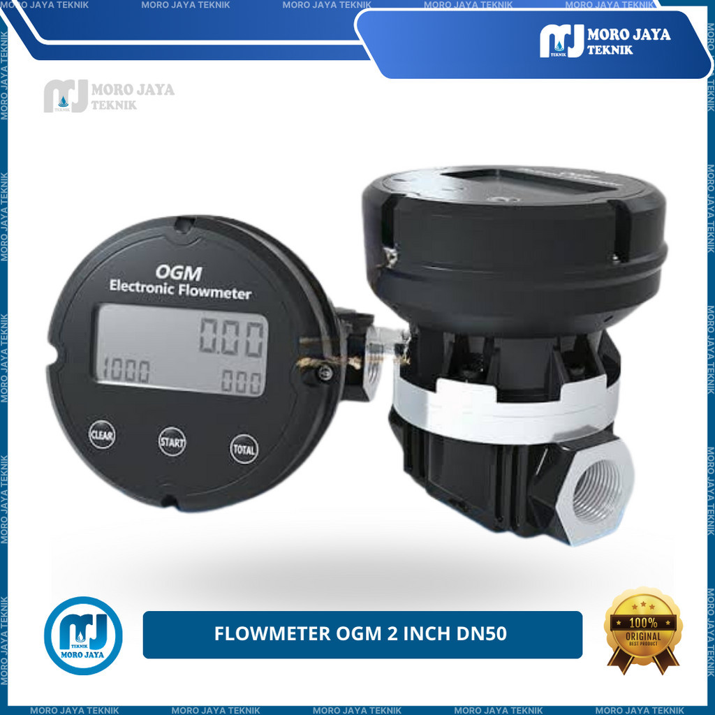 Jual Flowmeter 2 Inch OGM Digital - Oval Gear Flowmeter Digital DN50 ...