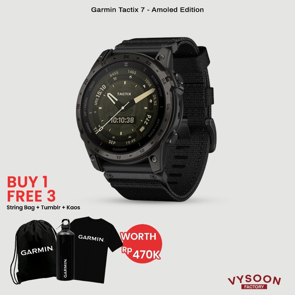 Jual Garmin Tactix 7 Amoled Tactical Watch / Tactix 7 Oled - Garansi ...