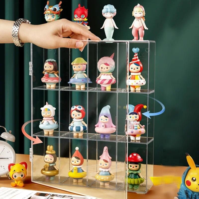 Jual 12 kompartemen Box Display Figure Showcase Organizer Rak Display ...