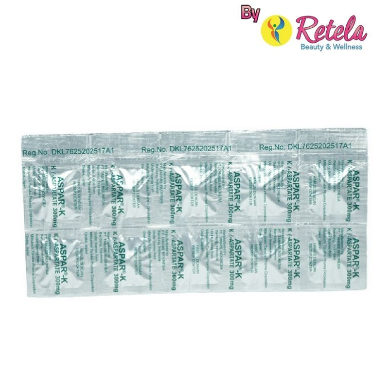Jual ASPAR-K 300MG 1 STRIP 10 TABLET | Shopee Indonesia