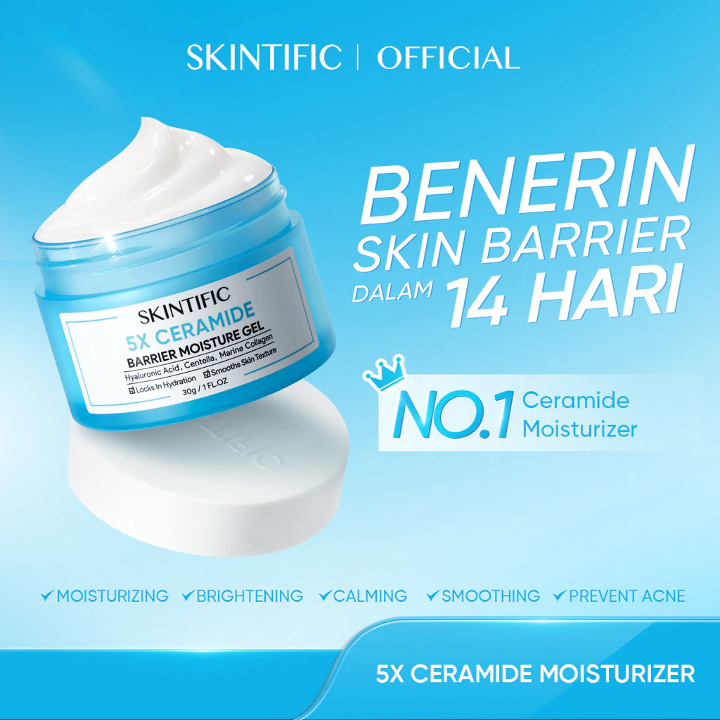 Skintific 5X Ceramide Moisturizer Gel 30g Lembap Barrier
