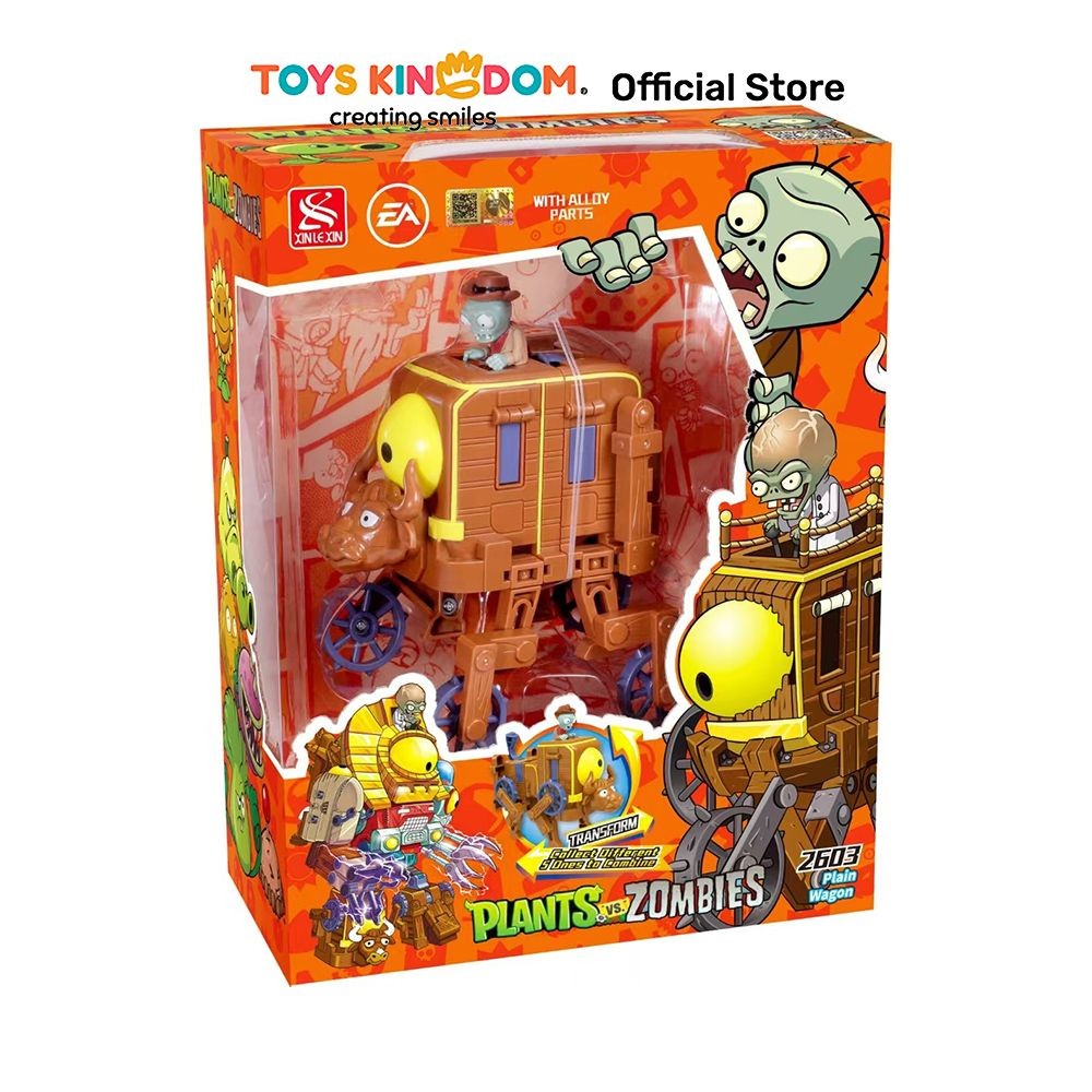 Jual Toys Kingdom Cruzer Plants Vs Zombies Robot Plain Wagon 5 In 1 ...