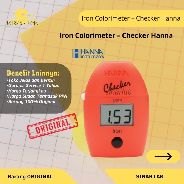 Jual Iron Colorimeter – Checker Hanna | Shopee Indonesia